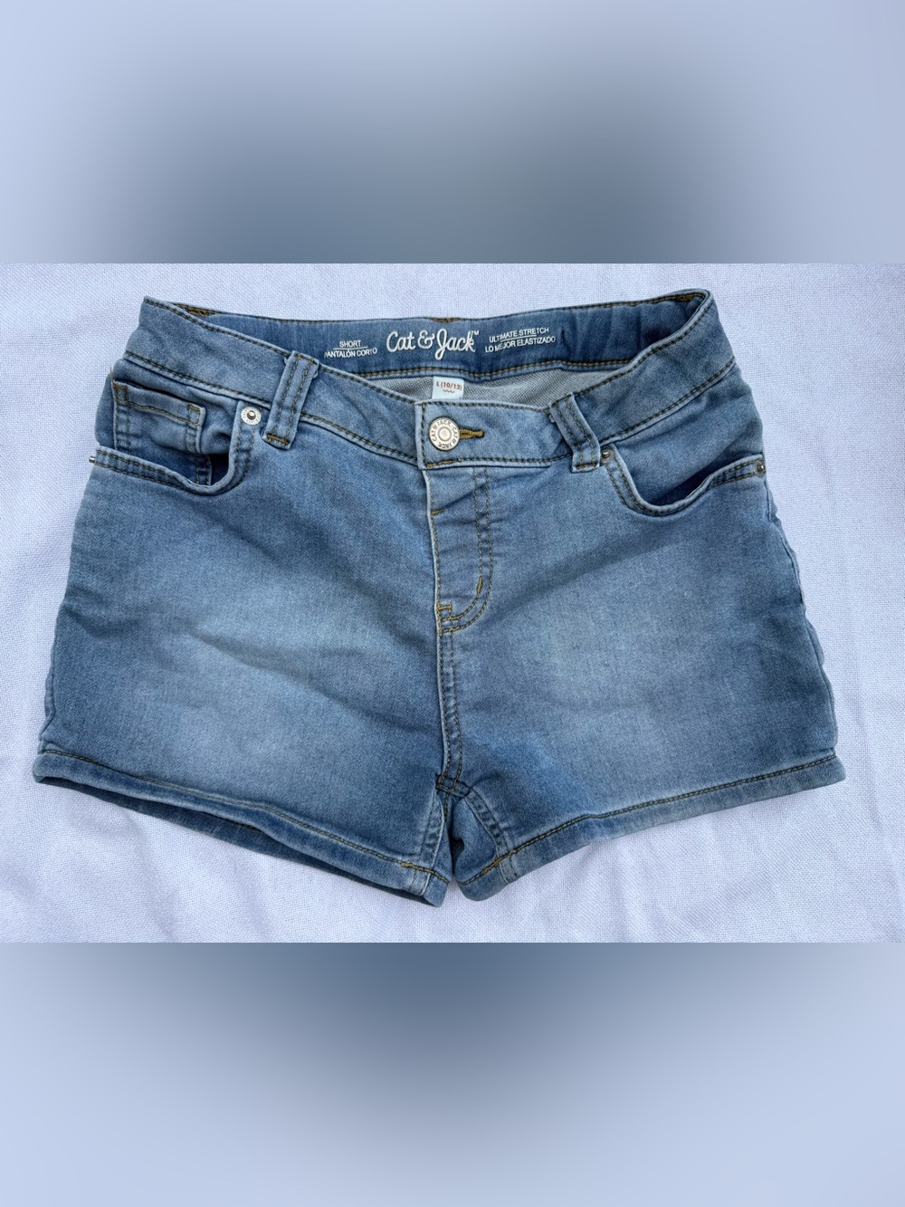 Cat & Jack Blue Denim Stretch Shorts